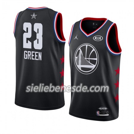 Herren NBA Golden State Warriors Trikot Draymond Green 23 2019 All-Star Jordan Brand Schwarz Swingman